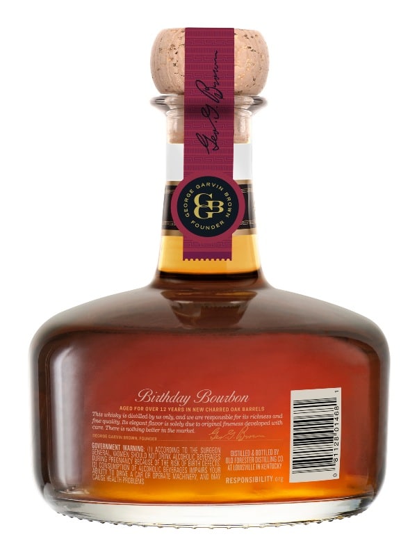 Old Forester Birthday Bourbon 2023 back