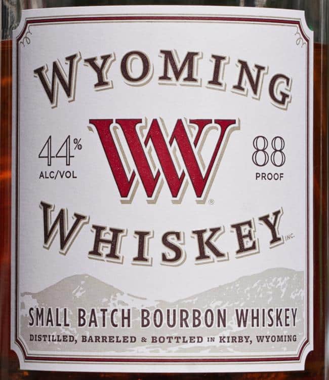 wyoming whiskey small batch bourbon front