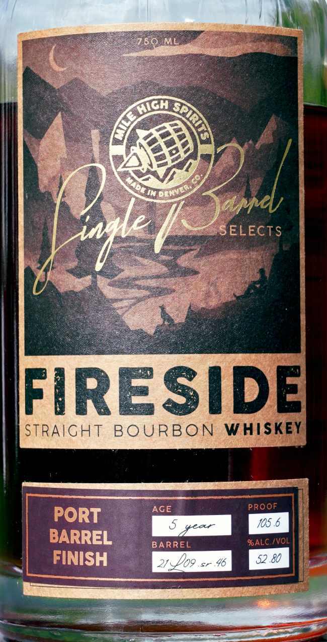 Fireside port barrel finish bourbon front