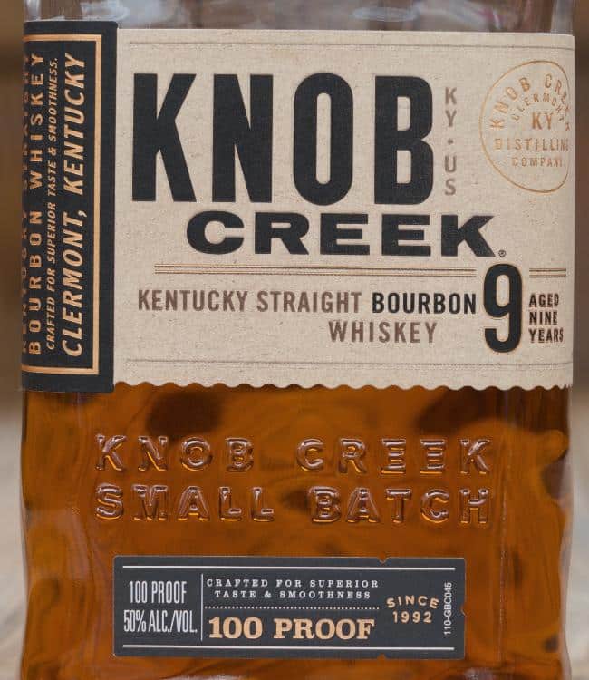 knob creek 9 year small batch front