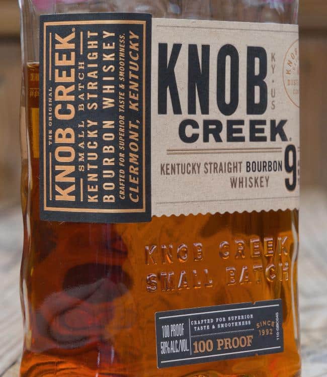 knob creek 9 year small batch side