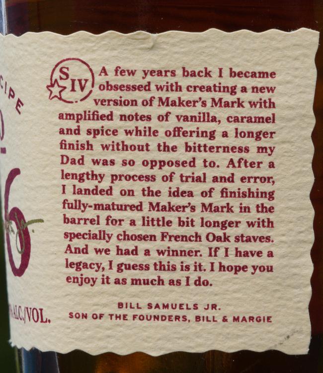 maker's mark 46 side 1