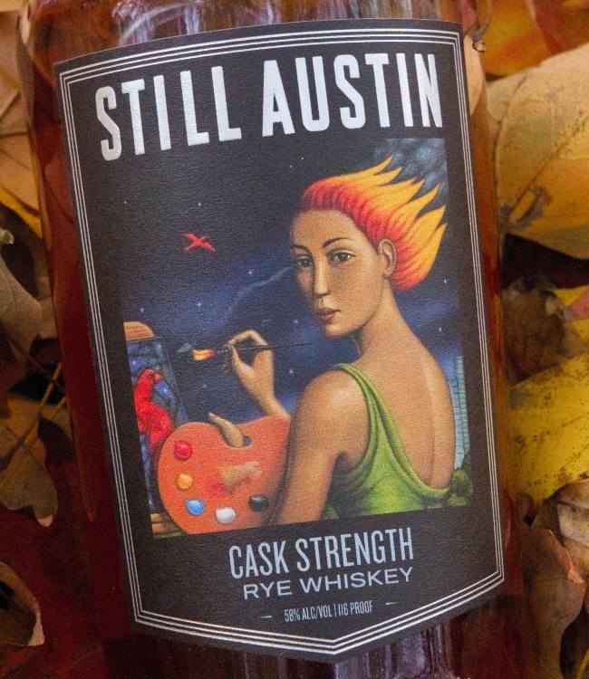 still austin cask strength rye front