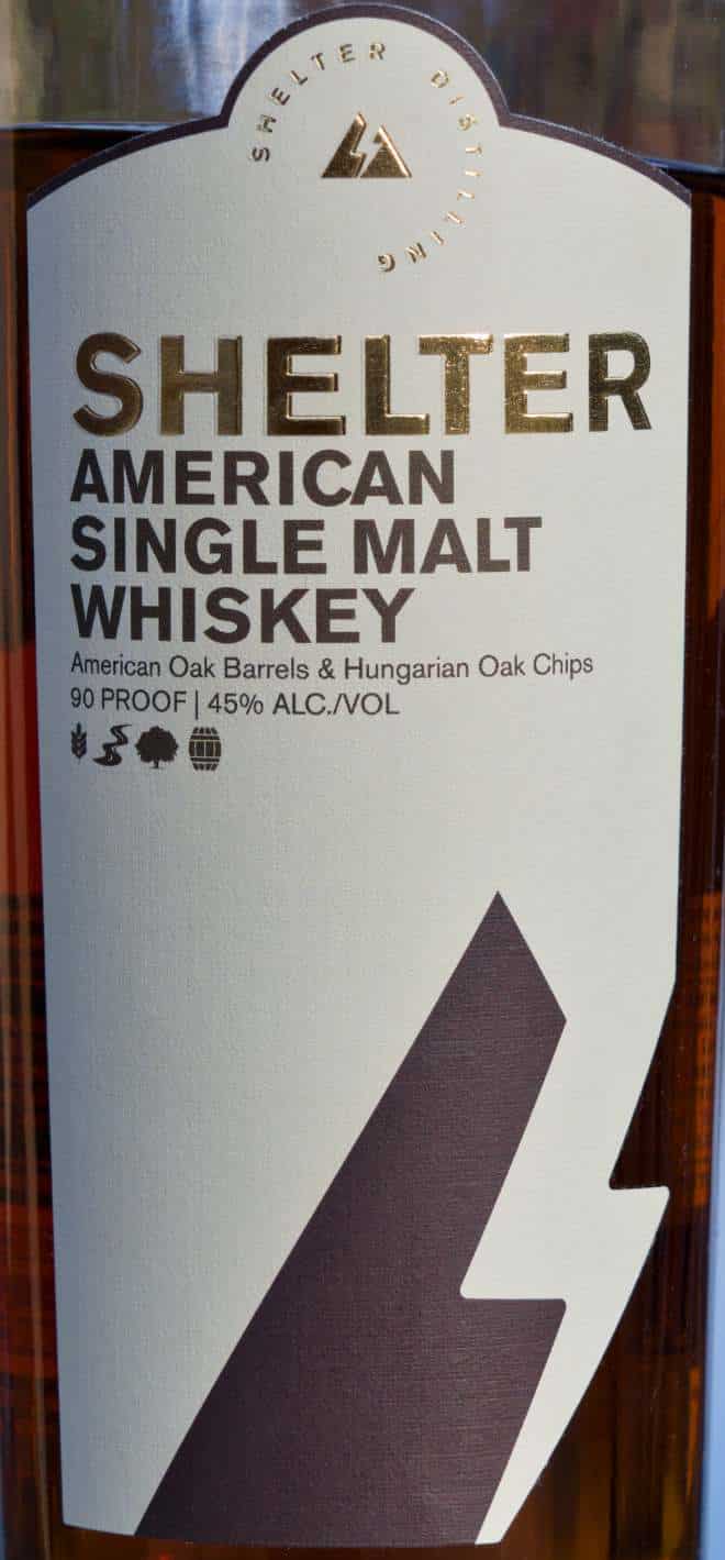 Shelter American Single Malt Whiskey front