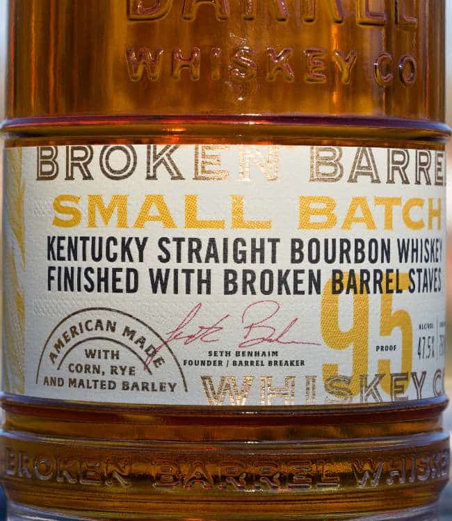 broken barrel small batch bourbon front