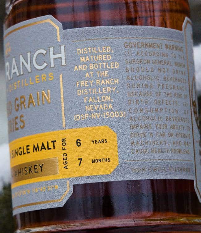 Frey Ranch Smoked Single Malt side-1