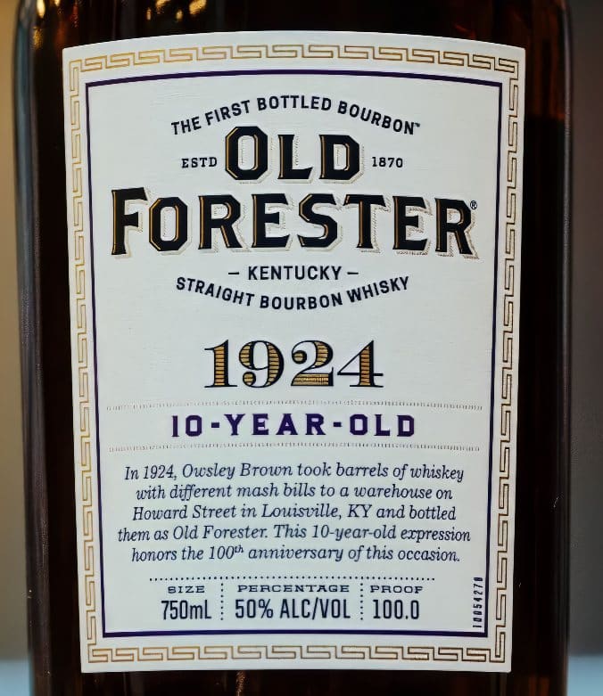 Old forester 1924 front