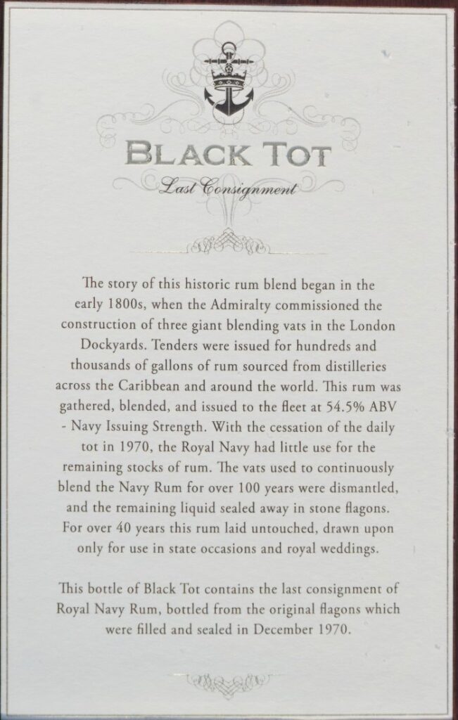Black Tot Last Consignment Rum Review In Depth The Whiskey Shelf Black Tot Last Consignment Rum Review In Depth The Whiskey Shelf