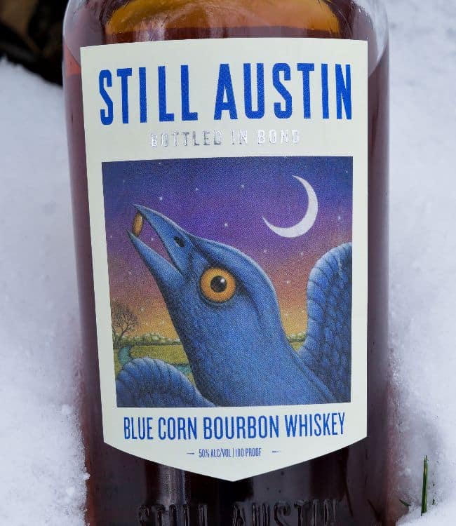 still austin blue corn bourbon front