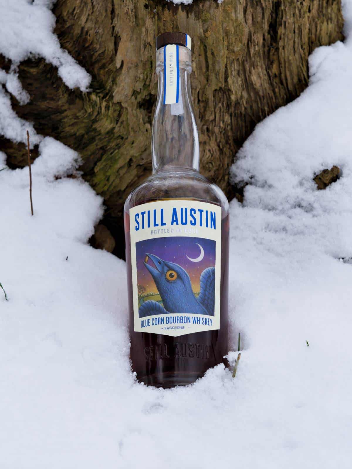still austin bottled in bond blue corn bourbon featured