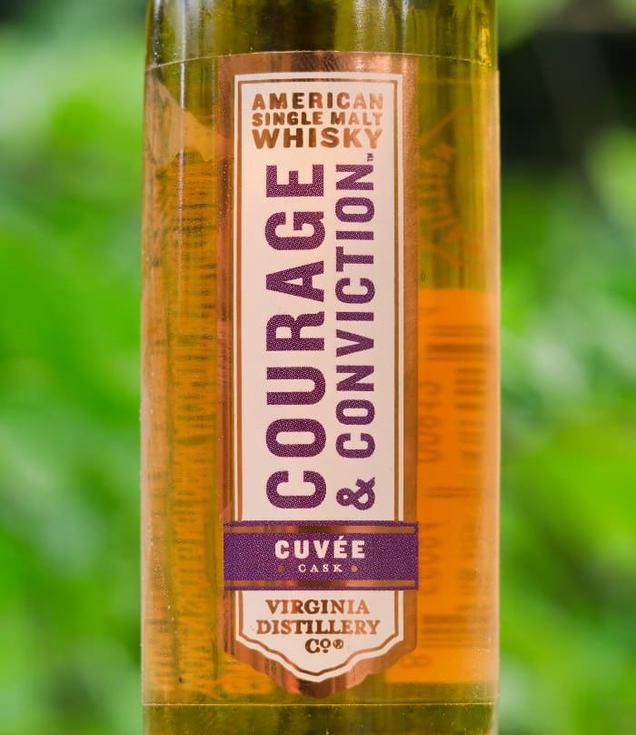 courage and conviction cuvee cask american single malt front