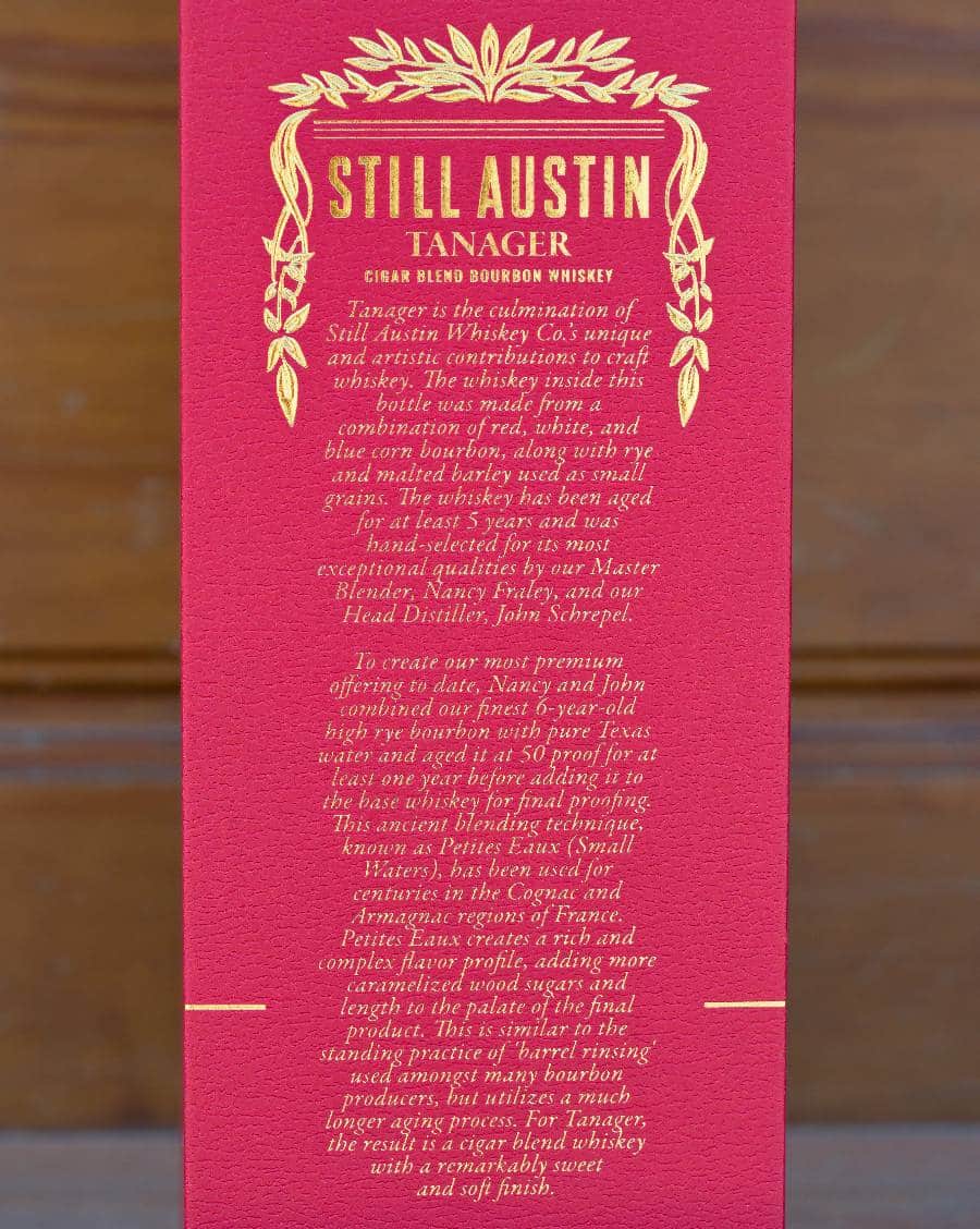 still austin tanager box back